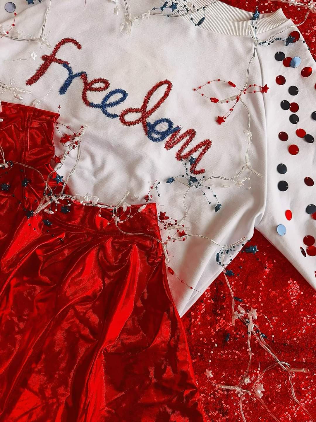 Freedom Sequin Sleeve Top