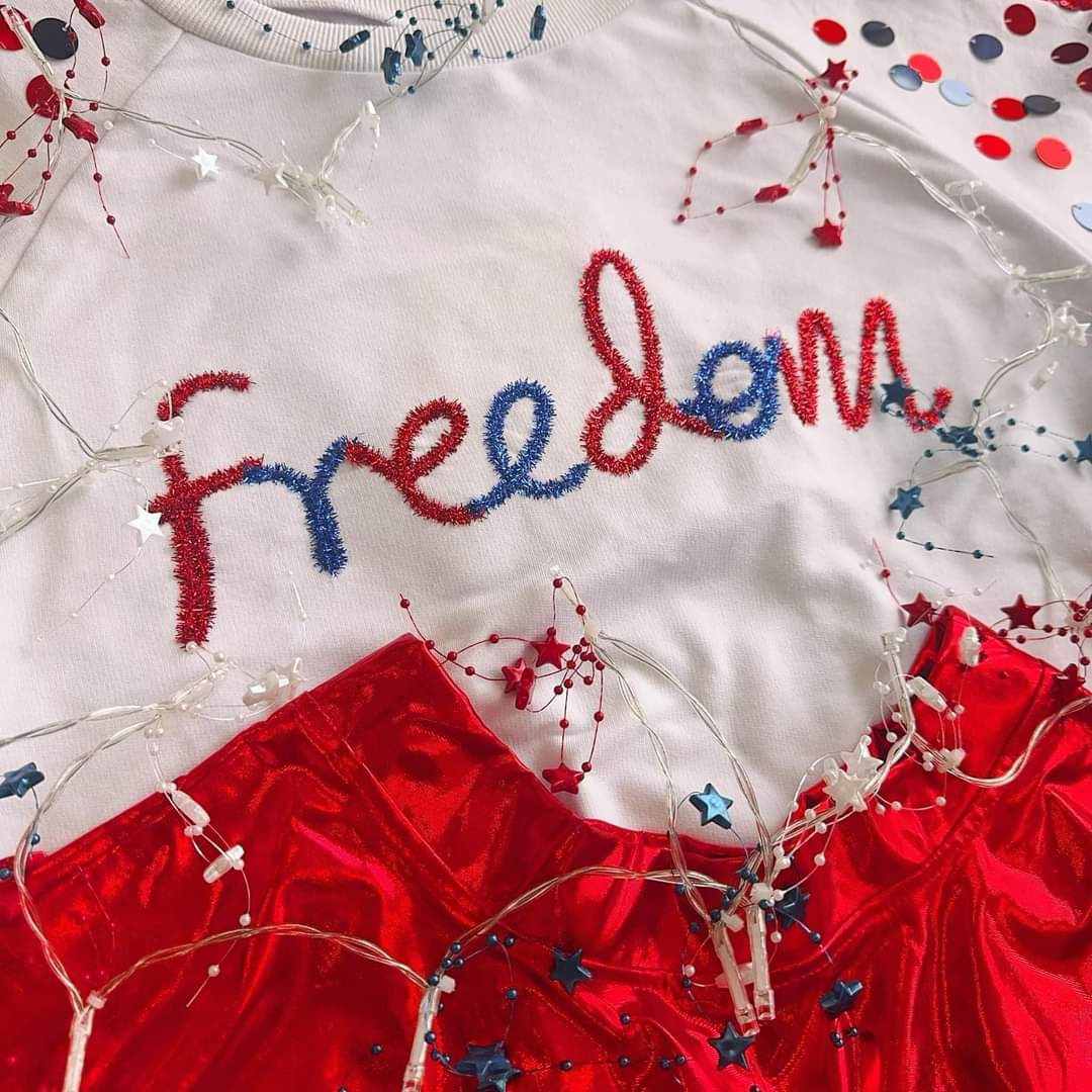 Freedom Sequin Sleeve Top