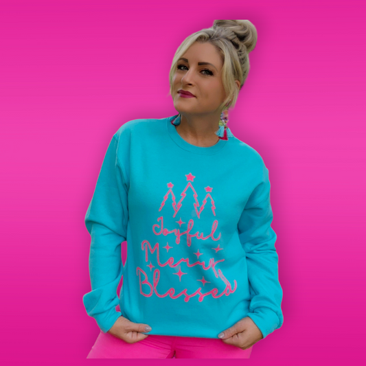 Joyful  Merry  Blessed Sweatshirt