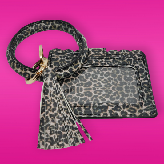 Animal Print ID Wristlet