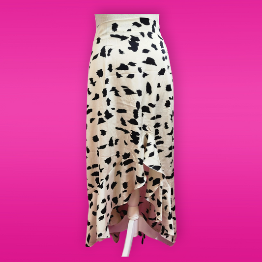 Animal Print Ruffle Skirt