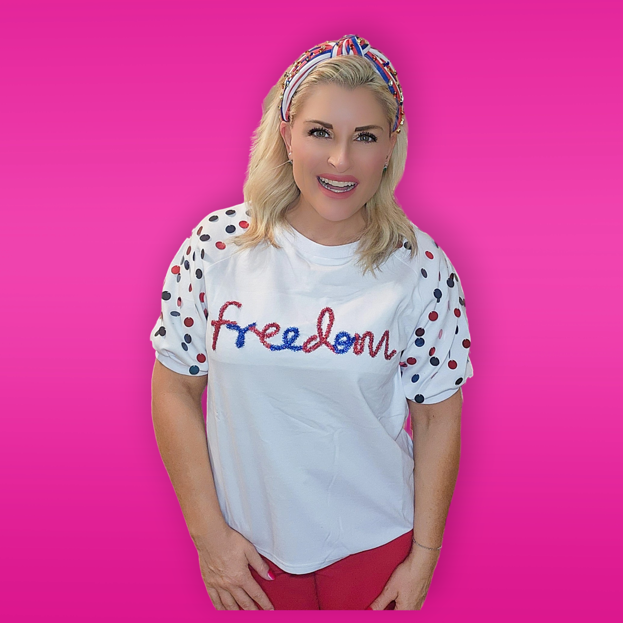 Freedom Sequin Sleeve Top