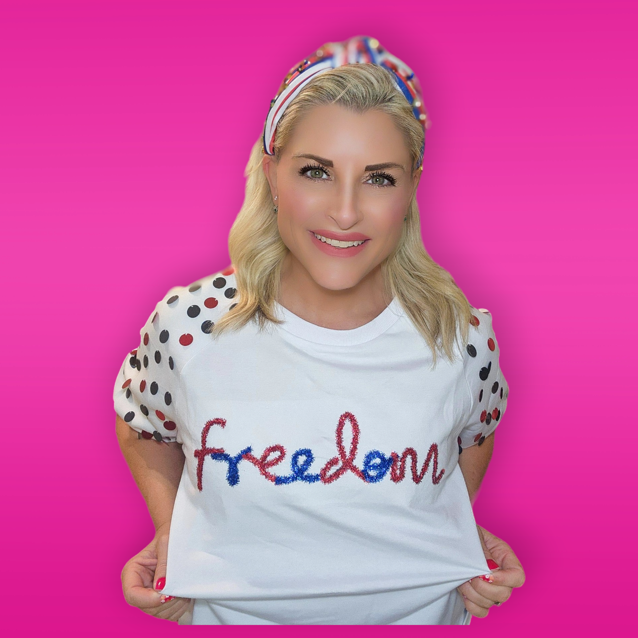 Freedom Sequin Sleeve Top